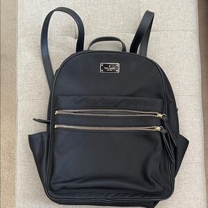 Kate Spade Black Nylon Backpack